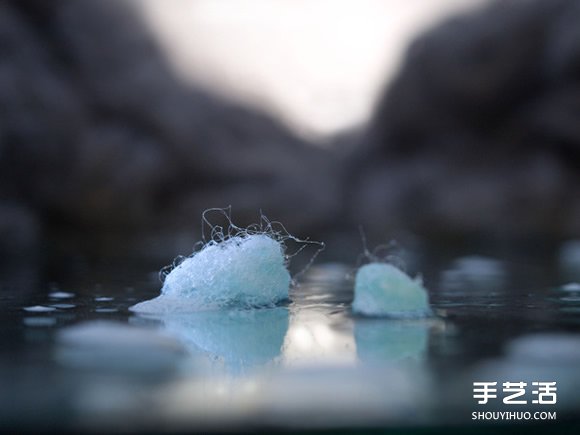 利用羊毛氈和牛奶、巧克力等DIY而成的風(fēng)景 -  itrip.net.cn