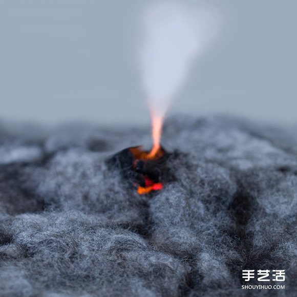 利用羊毛氈和牛奶、巧克力等DIY而成的風(fēng)景 -  itrip.net.cn