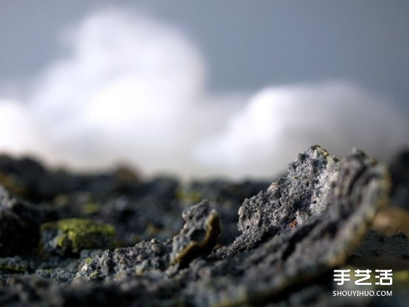 利用羊毛氈和牛奶、巧克力等DIY而成的風(fēng)景 -  itrip.net.cn