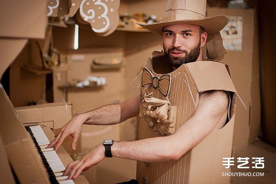 瓦楞紙制作的城鎮(zhèn) 宣傳環(huán)?；厥赵倮玫睦砟?-  itrip.net.cn