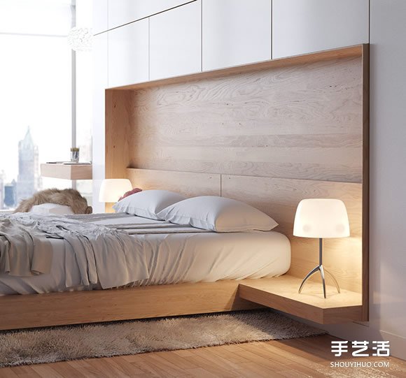女孩臥室的品味小細(xì)節(jié) 8種簡(jiǎn)約質(zhì)感床頭柜布置 -  itrip.net.cn