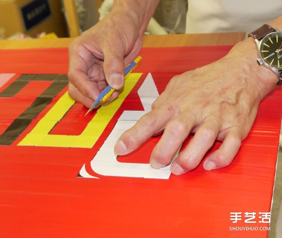 膠帶也能做招牌 日本手工達人剪貼“修悅體” -  itrip.net.cn