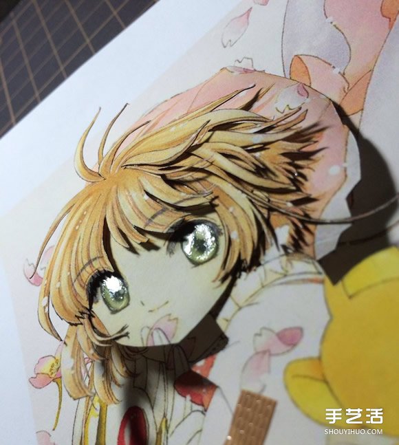 經(jīng)典動漫“魔卡少女櫻”庫洛牌紙雕作品圖片 -  itrip.net.cn