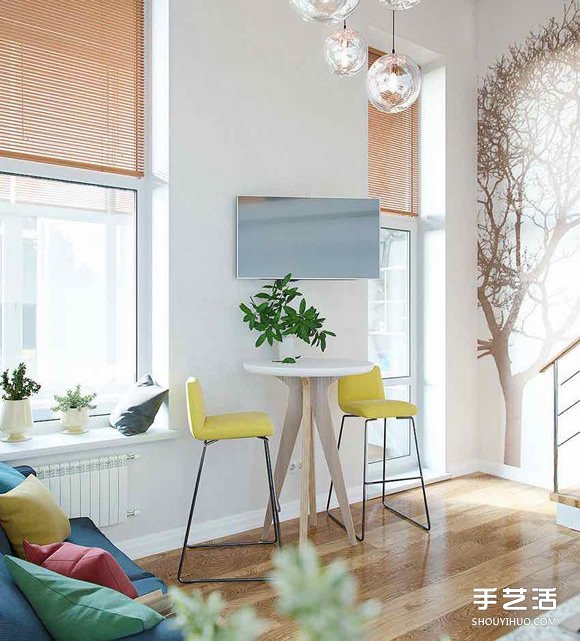 挑高空間好寬闊 莫斯科樓中樓小戶型住宅裝修 -  itrip.net.cn