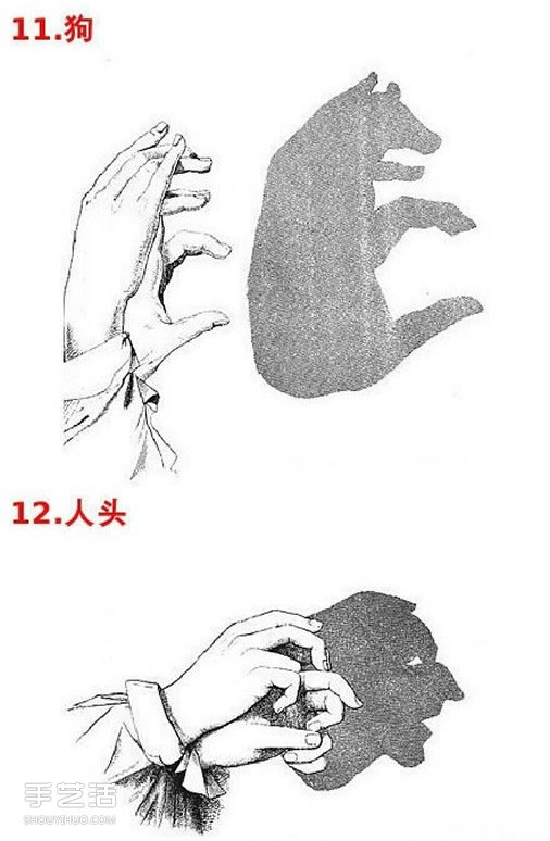 簡(jiǎn)單手影圖片大全 幼兒手影戲圖片教學(xué) -  itrip.net.cn