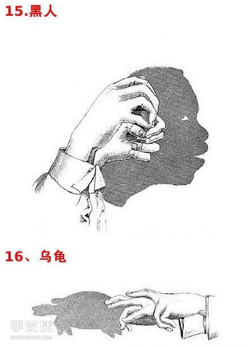 簡(jiǎn)單手影圖片大全 幼兒手影戲圖片教學(xué) -  itrip.net.cn