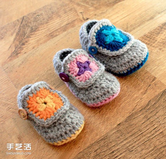 超Q毛線針織嬰兒鞋作品 手工寶寶毛線鞋圖片 -  itrip.net.cn