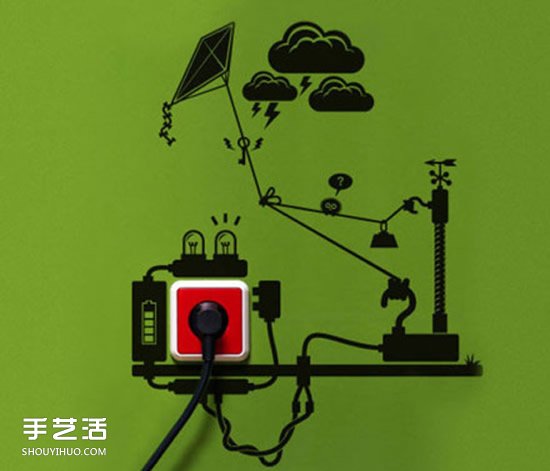 創(chuàng)意插座墻貼圖案設(shè)計(jì) 讓插座變得創(chuàng)意十足 -  itrip.net.cn