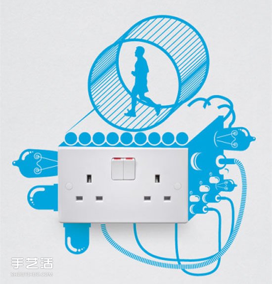 創(chuàng)意插座墻貼圖案設(shè)計(jì) 讓插座變得創(chuàng)意十足 -  itrip.net.cn