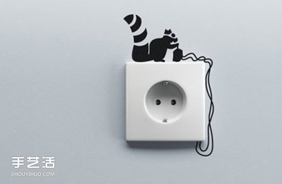 創(chuàng)意插座墻貼圖案設(shè)計(jì) 讓插座變得創(chuàng)意十足 -  itrip.net.cn