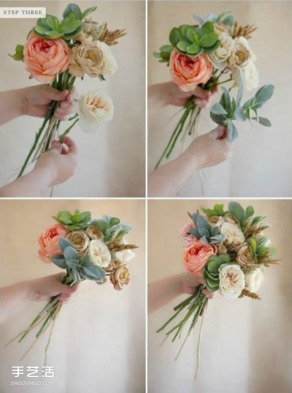 復古風婚禮手捧花DIY 浪漫新娘鮮花手捧花制作 -  itrip.net.cn