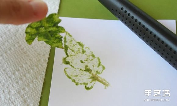 兒童葉脈畫制作方法 簡單手工葉脈畫DIY教程 -  itrip.net.cn