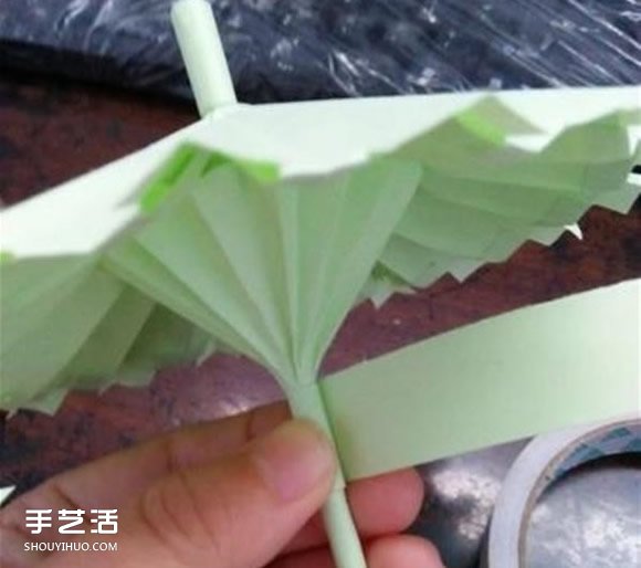 立體小雨傘的折法圖解 兒童紙雨傘制作方法 -  itrip.net.cn