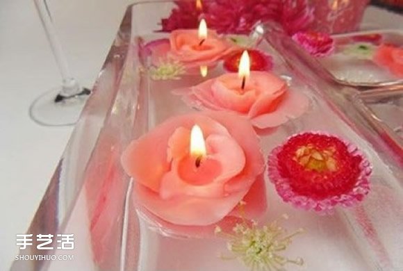 自制玫瑰花蠟燭的方法 手工蠟燭玫瑰DIY教程 -  itrip.net.cn