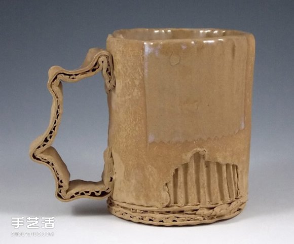 做舊陶瓷作品：模擬瓦楞紙、金屬罐都超逼真 -  itrip.net.cn