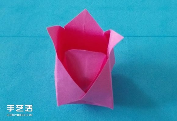 簡易玫瑰花折紙步驟 兒童玫瑰花的折法圖片 -  itrip.net.cn