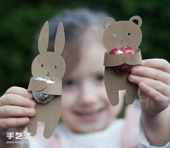 幼兒剪紙動(dòng)物糖果包裝 硬紙片糖果包裝DIY制作 -  itrip.net.cn