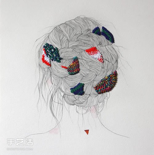 刺繡藝術(shù)家Izziyana Suhaimi的精工刺繡作品 -  itrip.net.cn