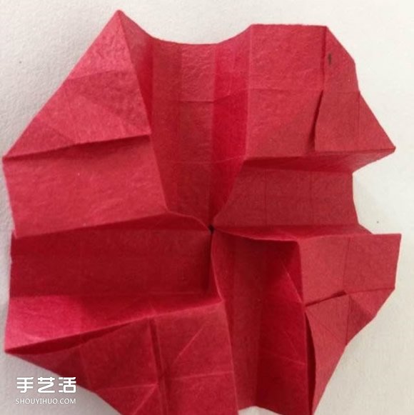 超詳細(xì)川崎玫瑰的折法圖解 包括花朵和花托 -  itrip.net.cn
