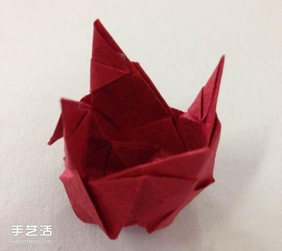 超詳細(xì)川崎玫瑰的折法圖解 包括花朵和花托 -  itrip.net.cn