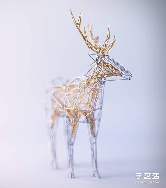 “金包銀”鐵絲雕塑 纏繞出動(dòng)物的優(yōu)雅靈魂 -  itrip.net.cn