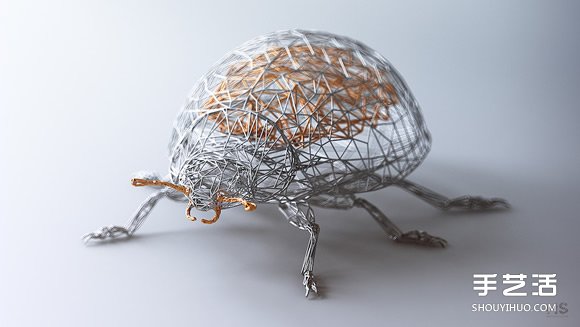 “金包銀”鐵絲雕塑 纏繞出動(dòng)物的優(yōu)雅靈魂 -  itrip.net.cn