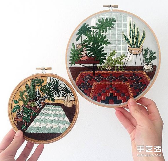 小清新手工刺繡作品欣賞 感受一針一線的美好 -  itrip.net.cn