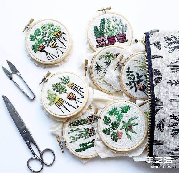 小清新手工刺繡作品欣賞 感受一針一線的美好 -  itrip.net.cn