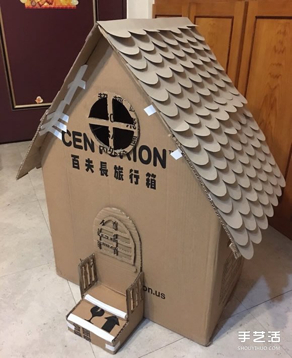 狗屋的制作方法帶圖片 廢紙箱做狗窩的做法 -  itrip.net.cn