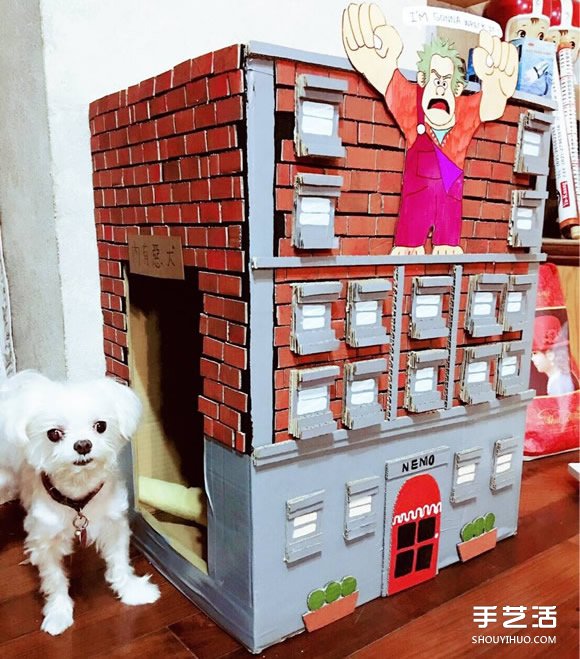 狗屋的制作方法帶圖片 廢紙箱做狗窩的做法 -  itrip.net.cn