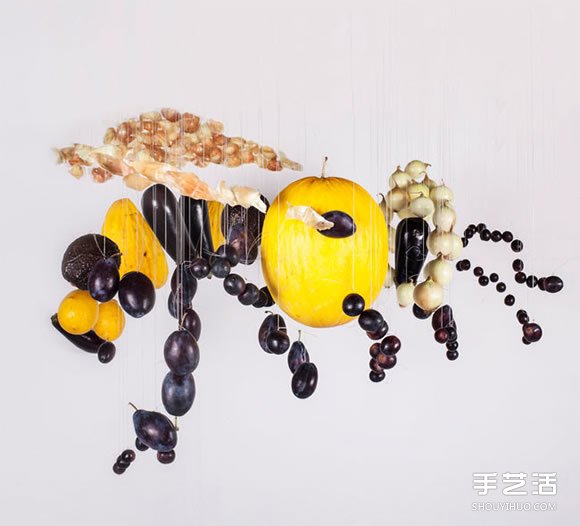 利用特定角度的視覺錯(cuò)位 創(chuàng)作大型食物藝術(shù) -  itrip.net.cn