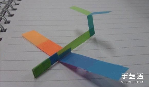 超久滑翔機折法圖解 簡易便簽紙滑翔機制作 -  itrip.net.cn