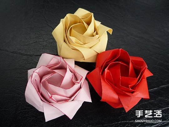 日本折紙大師的復(fù)雜玫瑰花折紙教程步驟圖解 -  itrip.net.cn