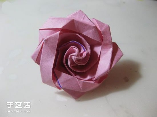 冰淇淋玫瑰的折法圖解 手工折冰淇淋玫瑰步驟 -  itrip.net.cn