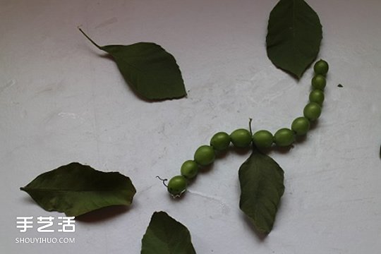 幼兒園小朋友利用水果蔬菜制作的拼貼畫圖案 -  itrip.net.cn
