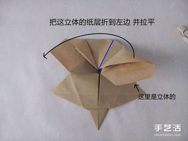 立體兔子的折法圖解 復(fù)雜站立紙兔子折紙教程 -  itrip.net.cn