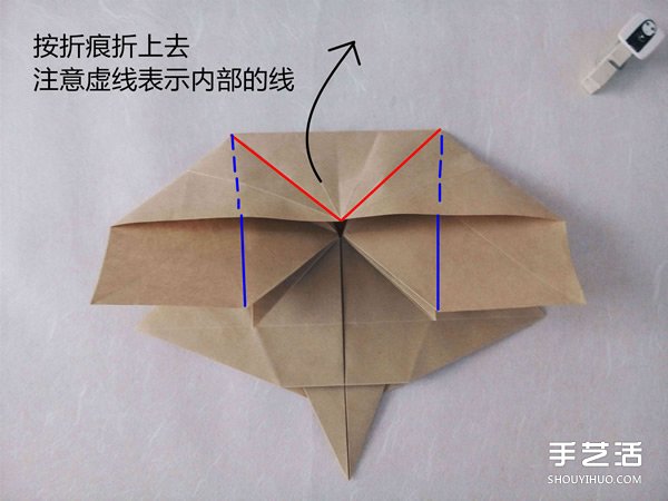 立體兔子的折法圖解 復(fù)雜站立紙兔子折紙教程 -  itrip.net.cn