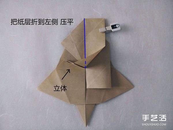 立體兔子的折法圖解 復(fù)雜站立紙兔子折紙教程 -  itrip.net.cn