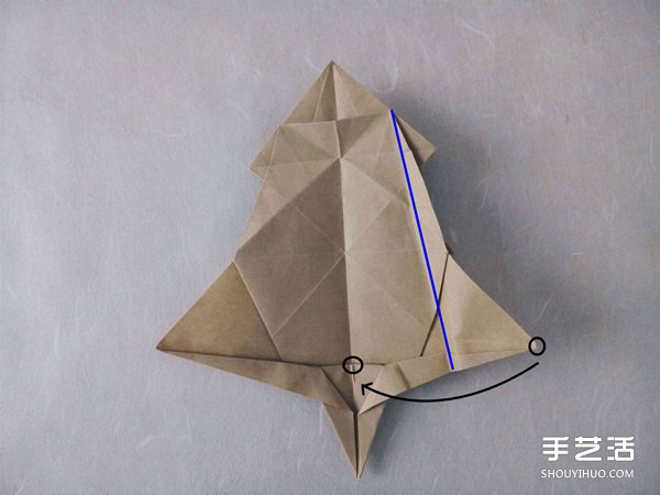 立體兔子的折法圖解 復(fù)雜站立紙兔子折紙教程 -  itrip.net.cn