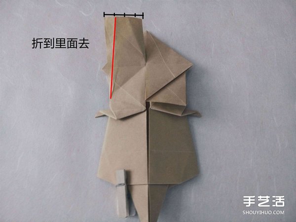 立體兔子的折法圖解 復(fù)雜站立紙兔子折紙教程 -  itrip.net.cn