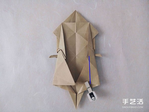 立體兔子的折法圖解 復(fù)雜站立紙兔子折紙教程 -  itrip.net.cn