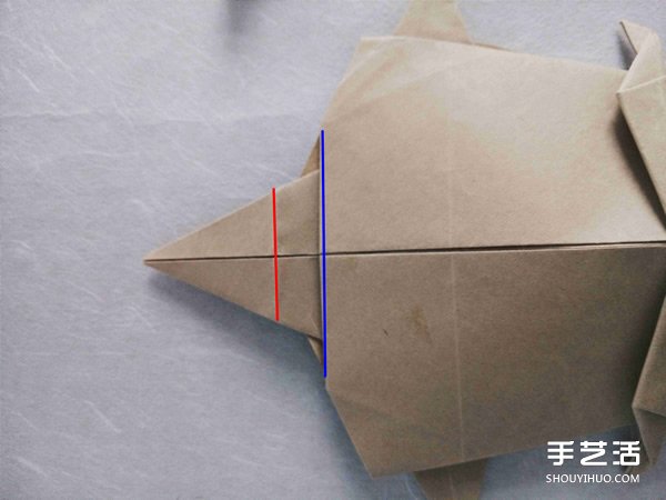 立體兔子的折法圖解 復(fù)雜站立紙兔子折紙教程 -  itrip.net.cn