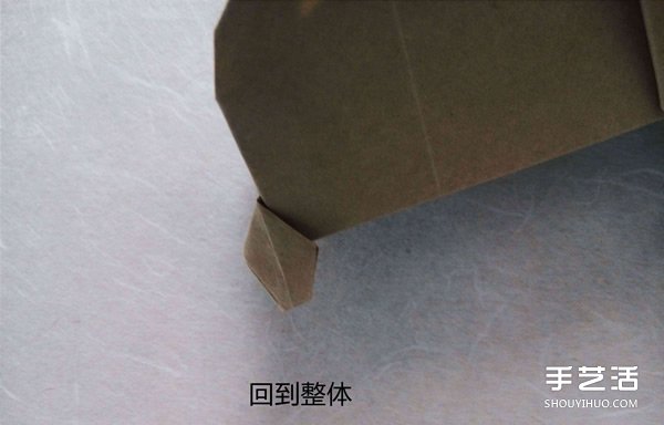 立體兔子的折法圖解 復(fù)雜站立紙兔子折紙教程 -  itrip.net.cn