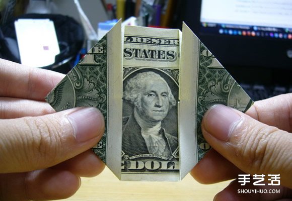 一元美金紙幣折愛心圖解 美金愛心的折紙方法 -  itrip.net.cn