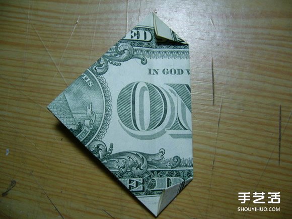 一元美金紙幣折愛心圖解 美金愛心的折紙方法 -  itrip.net.cn