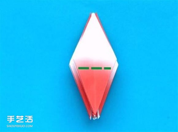 蟹爪蘭的折紙方法圖解 折紙圣誕仙人掌教程 -  itrip.net.cn