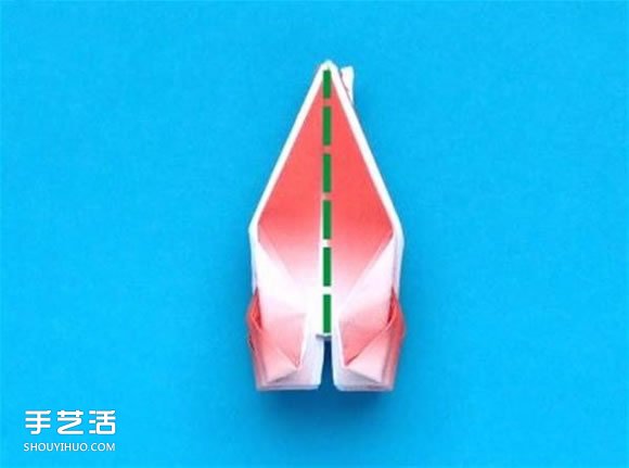蟹爪蘭的折紙方法圖解 折紙圣誕仙人掌教程 -  itrip.net.cn