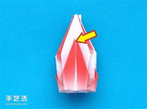 蟹爪蘭的折紙方法圖解 折紙圣誕仙人掌教程 -  itrip.net.cn
