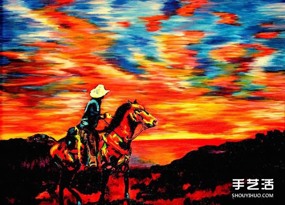 盲人藝術(shù)家靠觸摸和紋理創(chuàng)造動(dòng)人的彩色畫作 -  itrip.net.cn