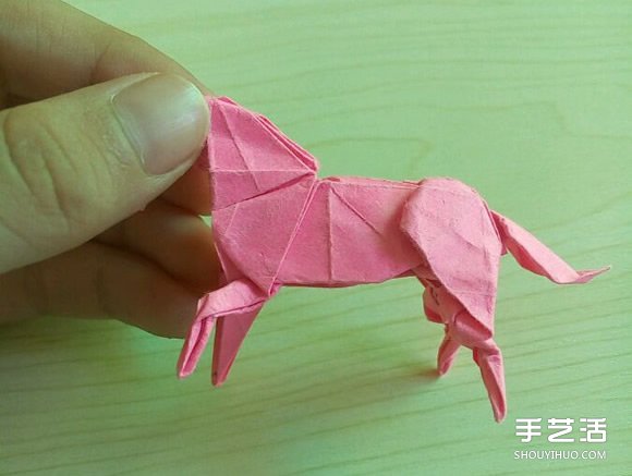 小松英夫的馬折紙圖解 超詳細(xì)立體馬的折法教程 -  itrip.net.cn